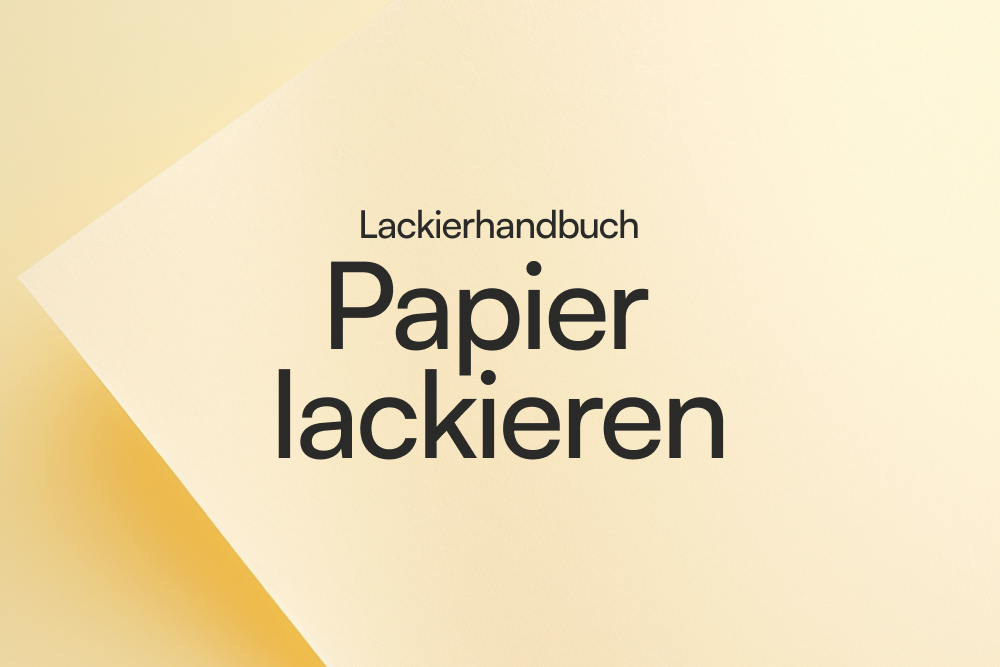 Lackierhandbuch - Papier lackieren