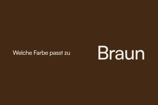 Welche Farbe passt zu Braun?